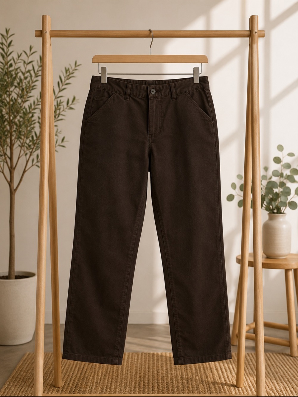 St John’s women Brown Straight-Leg Pants